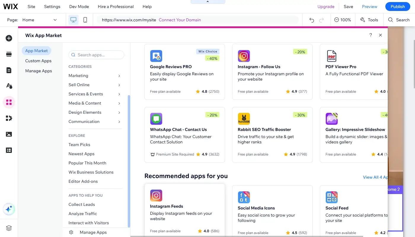 Comprehensive Wix Review: Full Overview of Its Features and Advantages wix apps